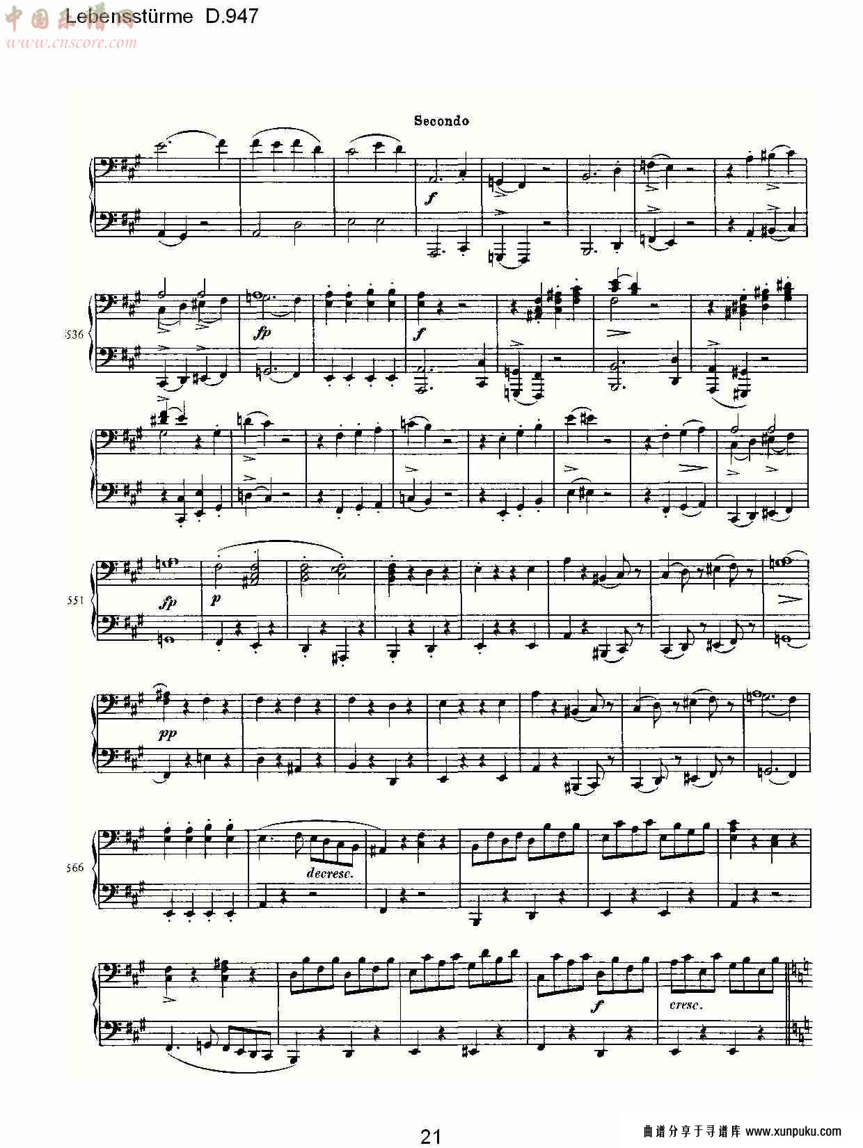 lebensstürme d.947（五）总谱第1页