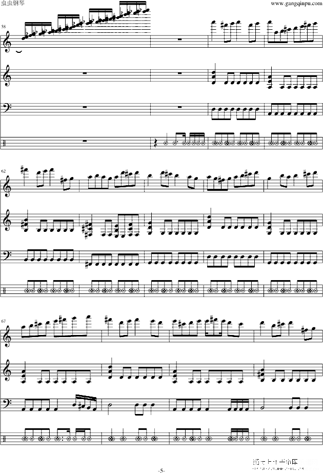 钢琴摇滚卡农钢琴谱(钢琴曲)钢琴谱第13页