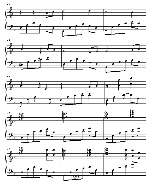 灰色空间钢琴谱第4页
