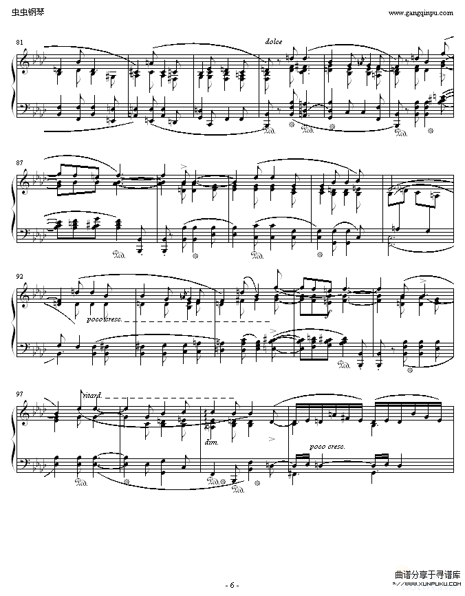 肖邦F小调第4叙事曲-肖邦钢琴谱第6页