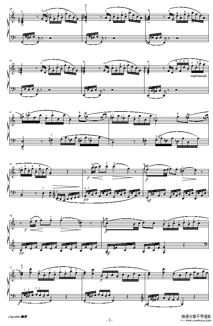 C大调钢琴奏鸣曲 K279-莫扎特钢琴谱第3页