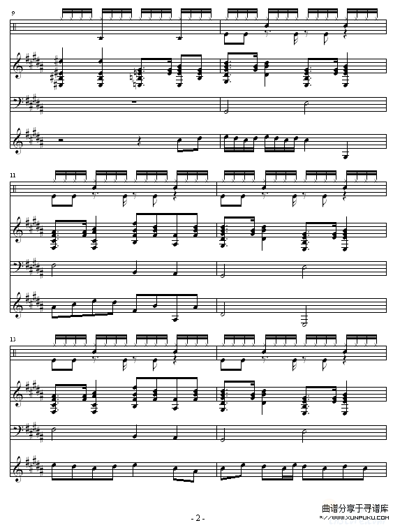 1-緋村剑心钢琴谱第2页