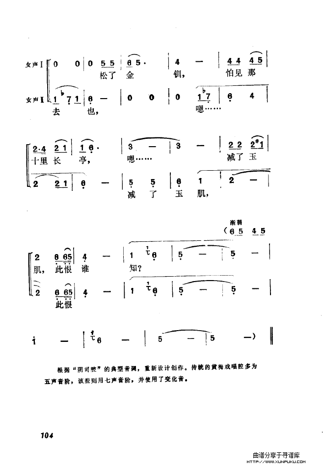 黄梅戏新腔介绍（101-150）简谱第19页