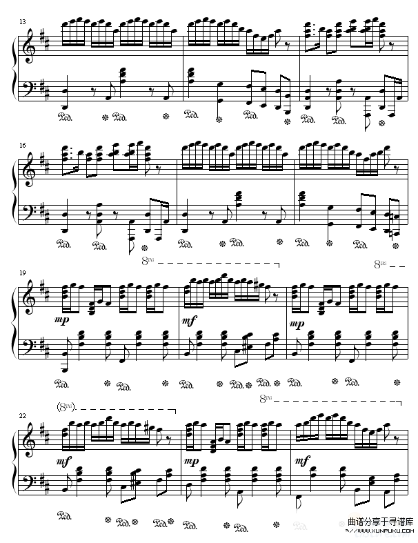 婚礼场面舞-世界名曲钢琴谱第2页