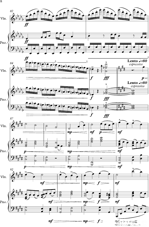 passando tempesta钢琴谱(钢琴曲)钢琴谱第8页