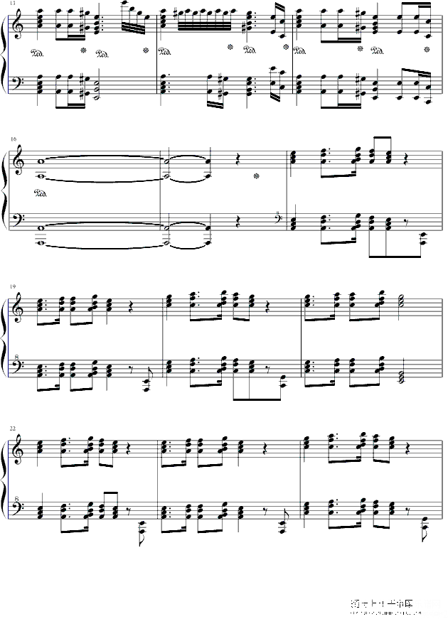 葛里格钢琴协奏曲钢琴谱(钢琴曲)钢琴谱第2页