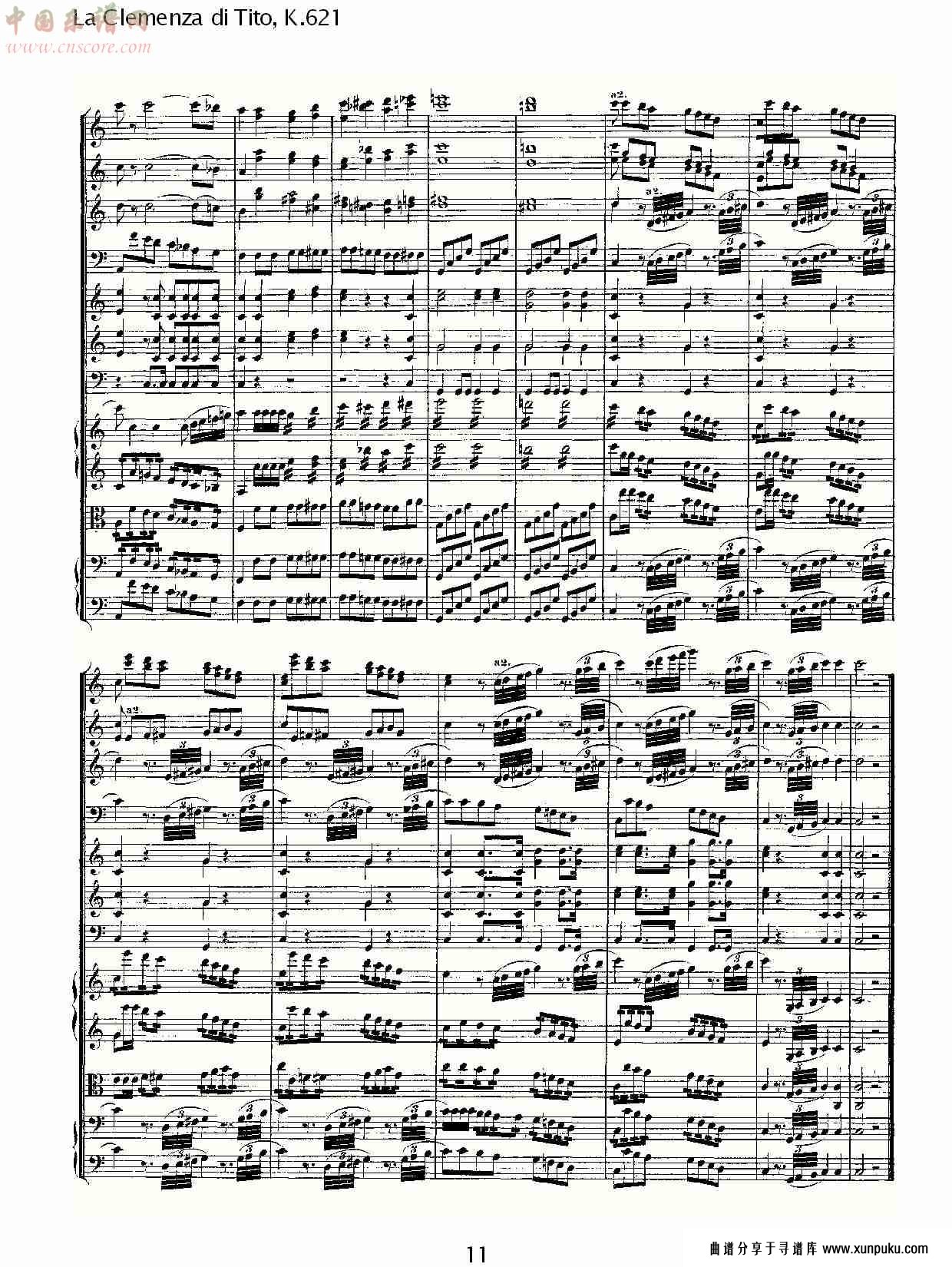 la clemenza di tito, k.621 （二）总谱第6页