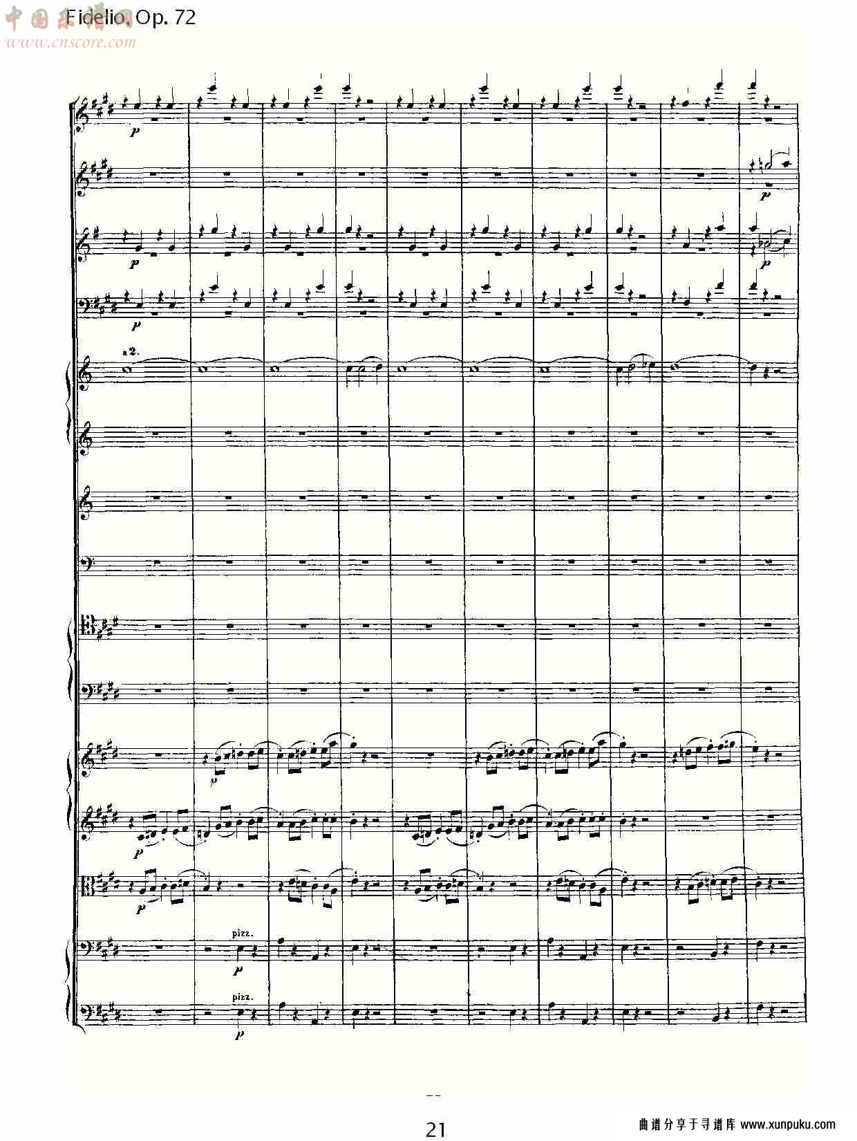 fidelio, op. 72 （三）总谱第1页