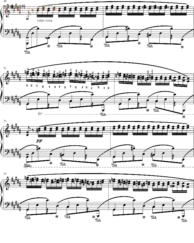 肖邦三度练习曲(op.25 no.6)-肖邦钢琴谱第7页