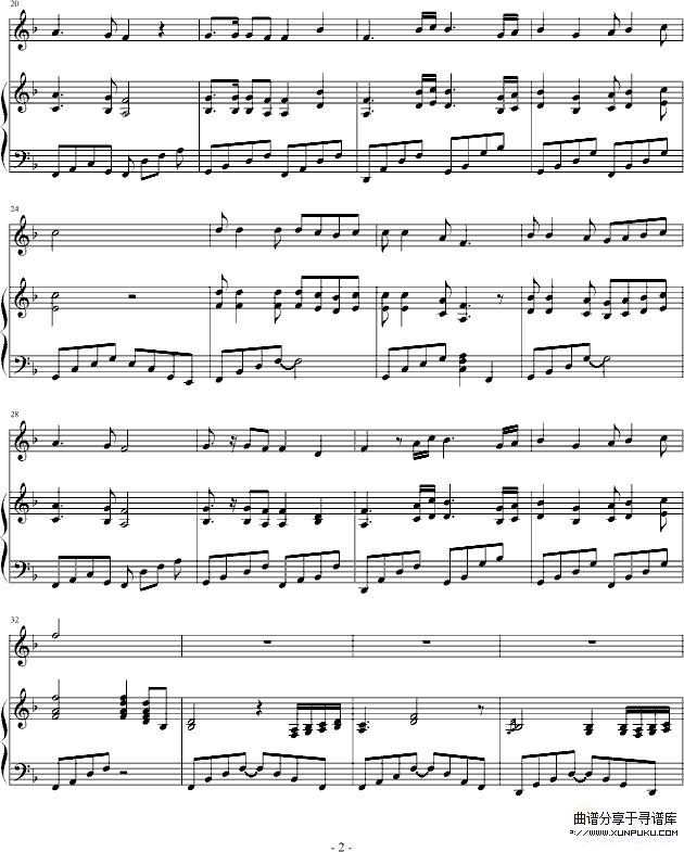 思念-PIANO-TARRY钢琴谱第2页
