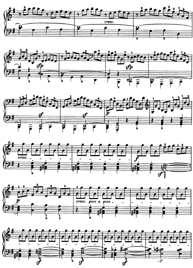 第十六钢琴奏鸣曲（op.31 no.1）钢琴谱(钢琴曲)钢琴谱第17页