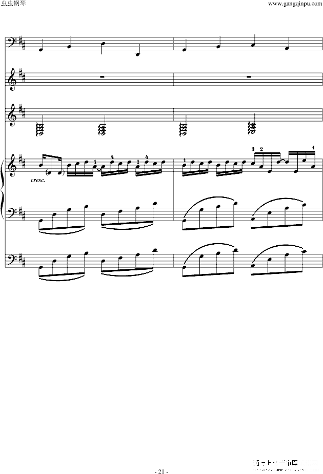 卡农钢琴谱(钢琴曲)钢琴谱第14页