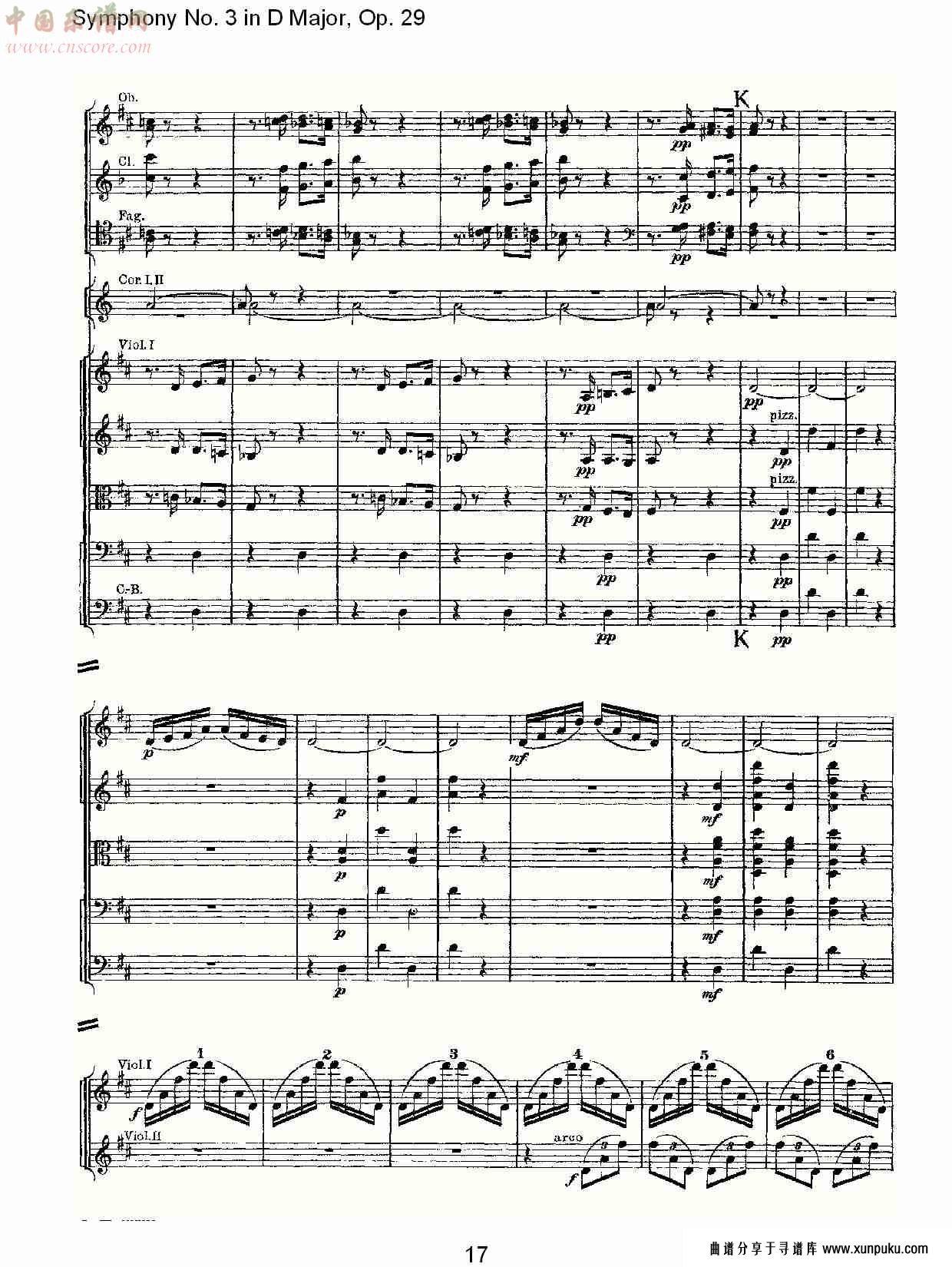d大调第三交响曲,  op.29 第四乐章（四）总谱第2页