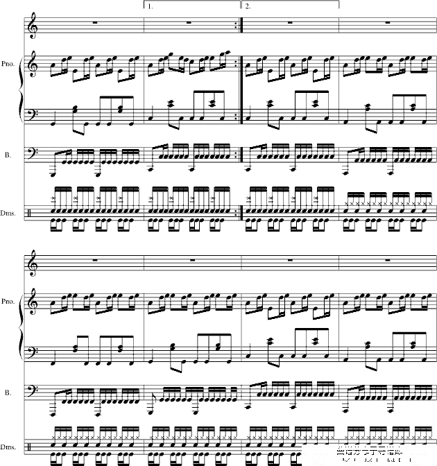 曲名未定【未修改】钢琴谱第7页