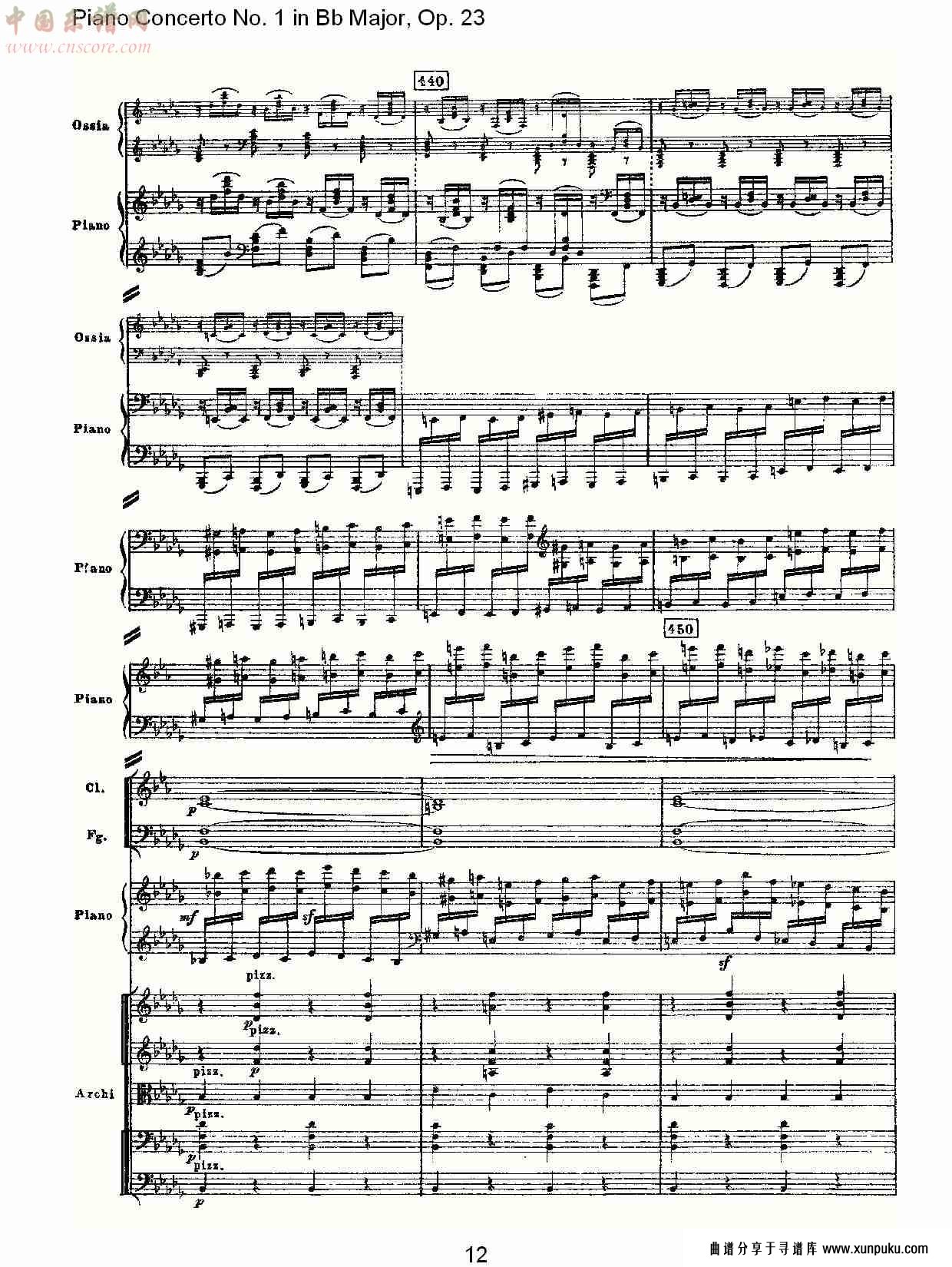 bb大调第一钢琴协奏曲,op.23第一乐章第二部（三）总谱第2页