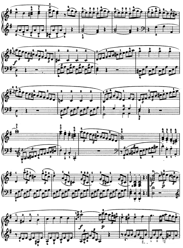 第二十钢琴奏鸣曲op.49 no.2钢琴谱(钢琴曲)钢琴谱第2页