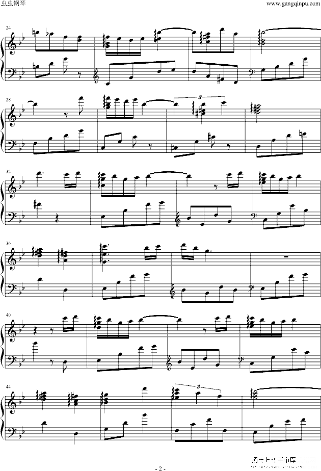 空之轨迹fc ed6513钢琴谱第2页