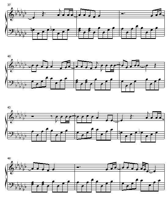 seasons in the sun钢琴谱(钢琴曲)钢琴谱第4页