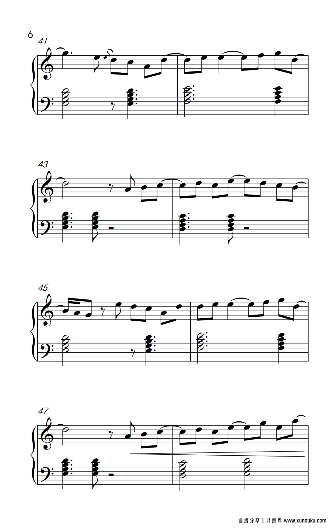 演奏（playin'）钢琴谱第6页