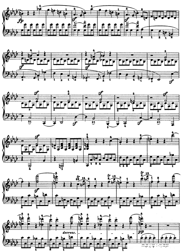 f小调第一钢琴奏鸣曲钢琴谱(钢琴曲)钢琴谱第11页