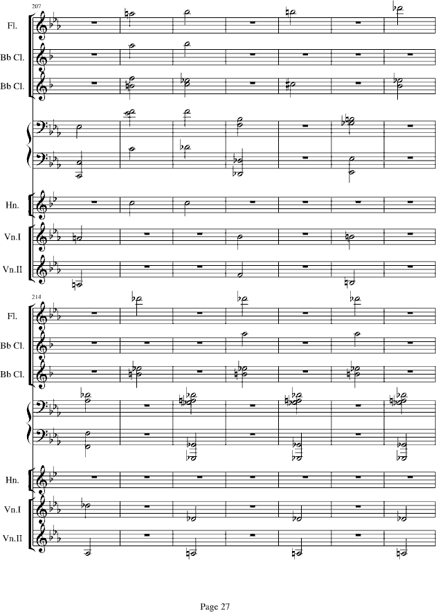 贝多芬的c小调第五命运交响曲总谱钢琴谱(钢琴曲)钢琴谱第20页