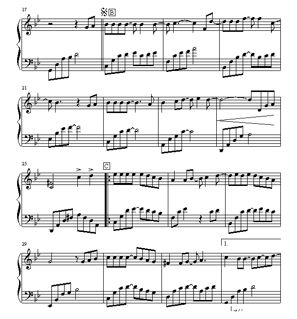 从开始到现在钢琴谱第2页
