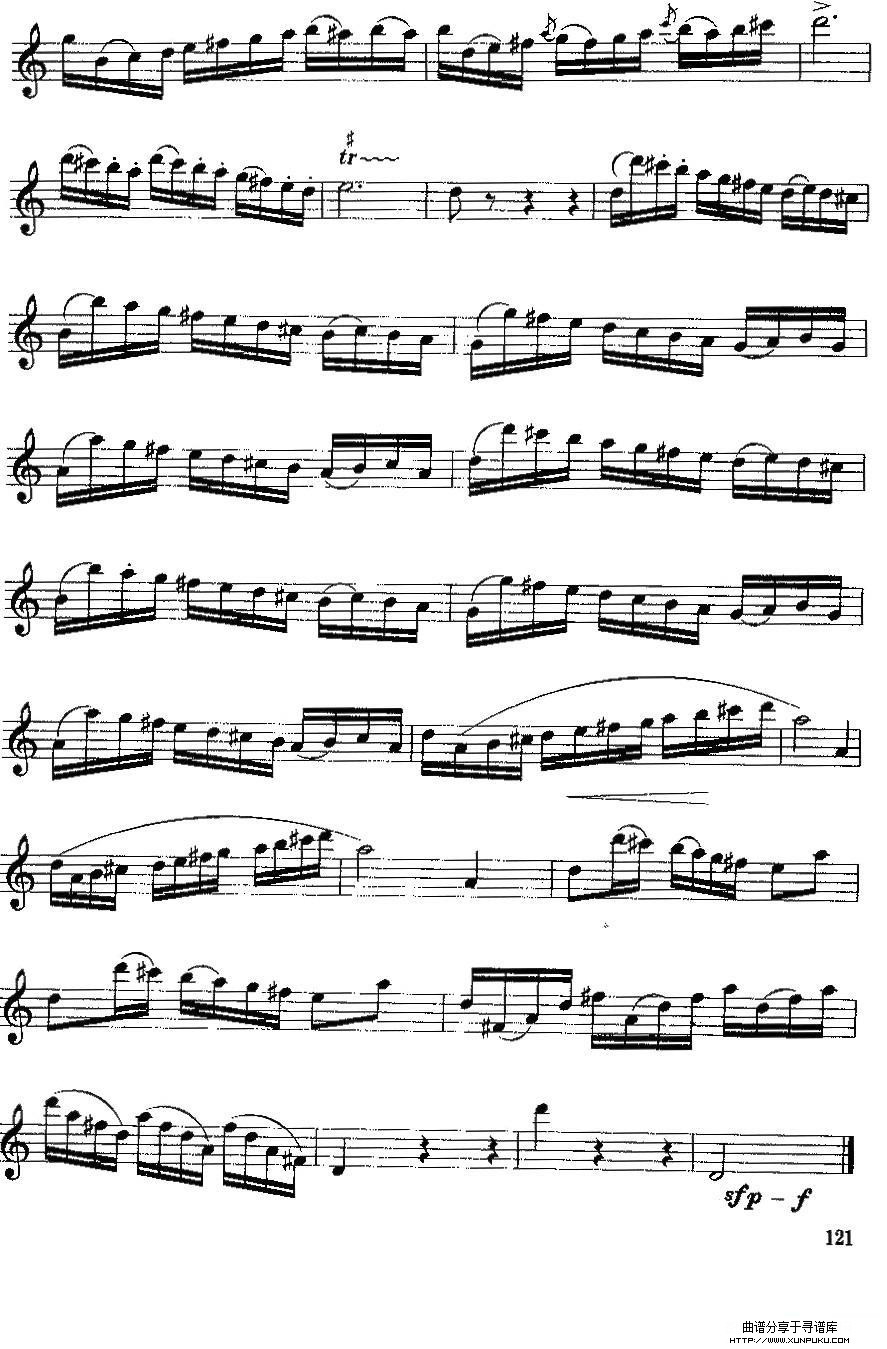 变奏曲萨克斯谱第9页