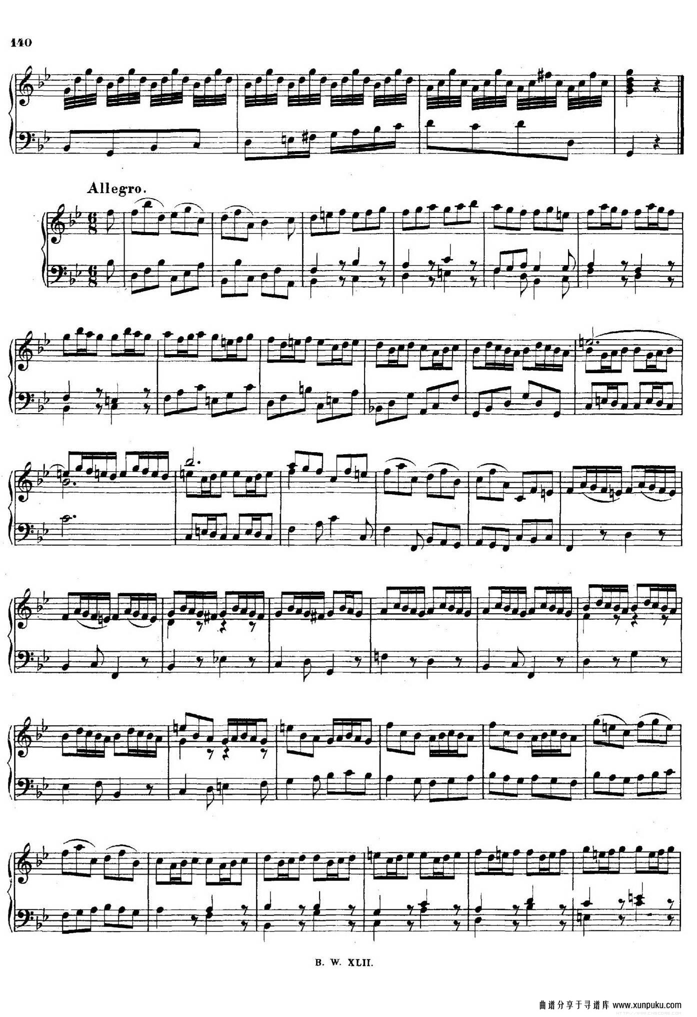 16 concertos bwv 972-987（十六首为独奏古钢琴而作的协奏曲）（p81——90）钢琴谱第2页