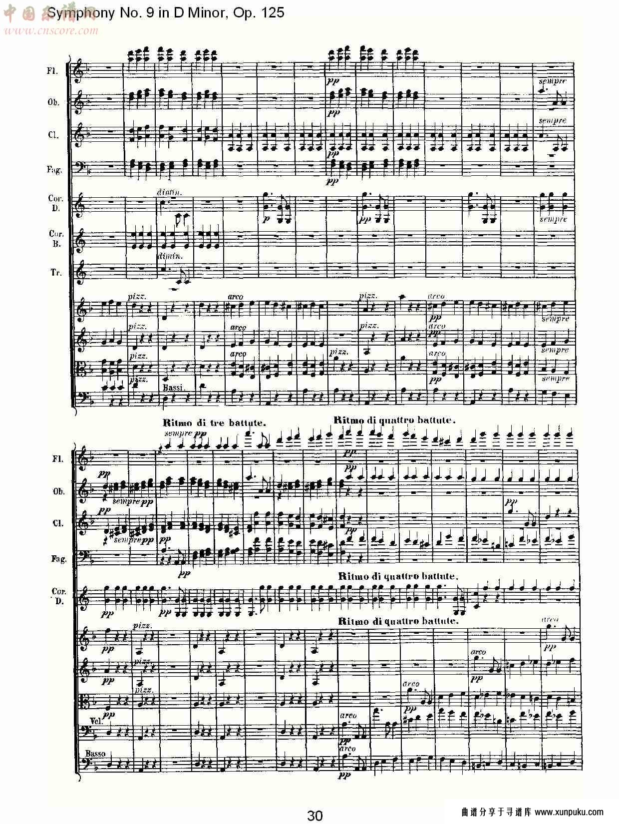 （d小调第九交响曲 op.125）第二乐章（六）总谱第5页