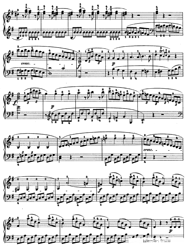 第二十钢琴奏鸣曲op.49 no.2钢琴谱(钢琴曲)钢琴谱第4页