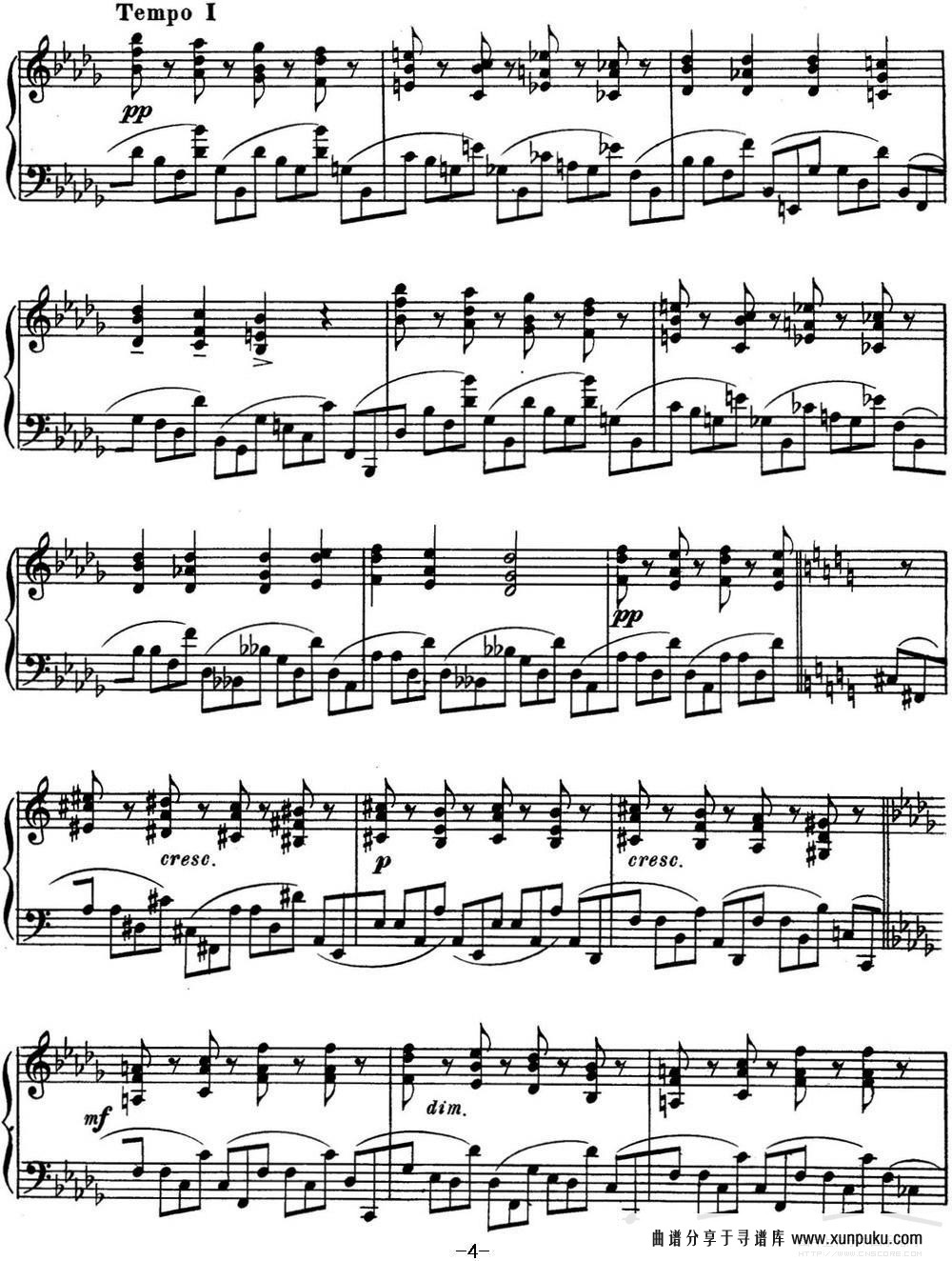 斯克里亚宾 钢琴练习曲 Op.8 No.7 Alexander Scriabin Etudes钢琴谱第4页