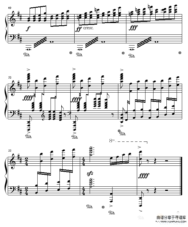 婚礼场面舞-世界名曲钢琴谱第5页