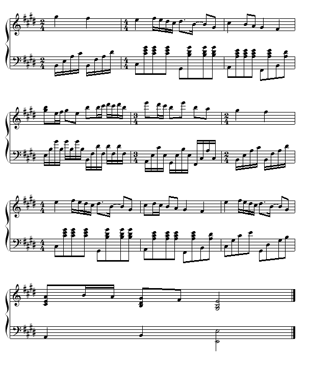 心境钢琴谱第4页