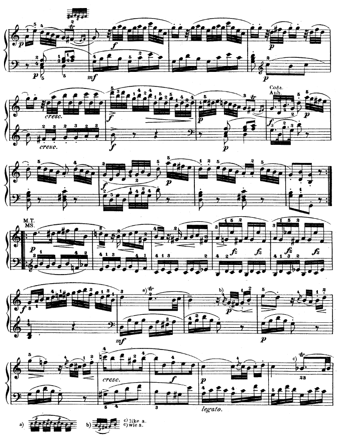 钢琴奏鸣曲 kv330钢琴谱第8页