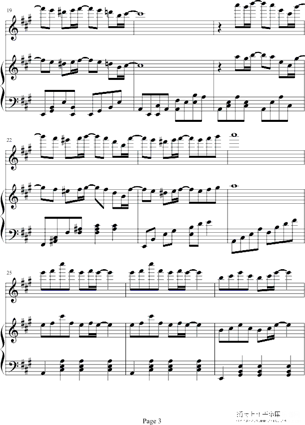 诗意奏鸣曲钢琴谱第3页