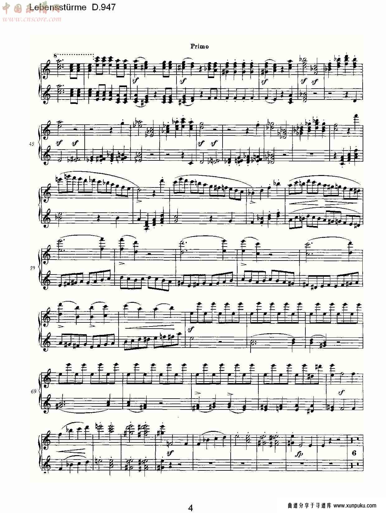 lebensstürme d.947（一）总谱第4页