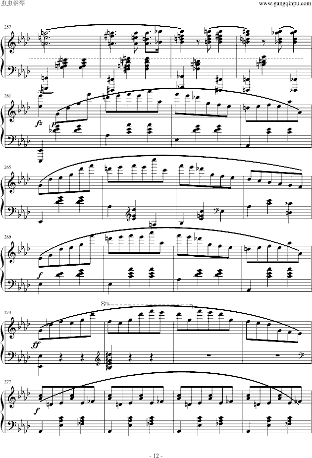 降a大调圆舞曲钢琴谱(钢琴曲)钢琴谱第4页