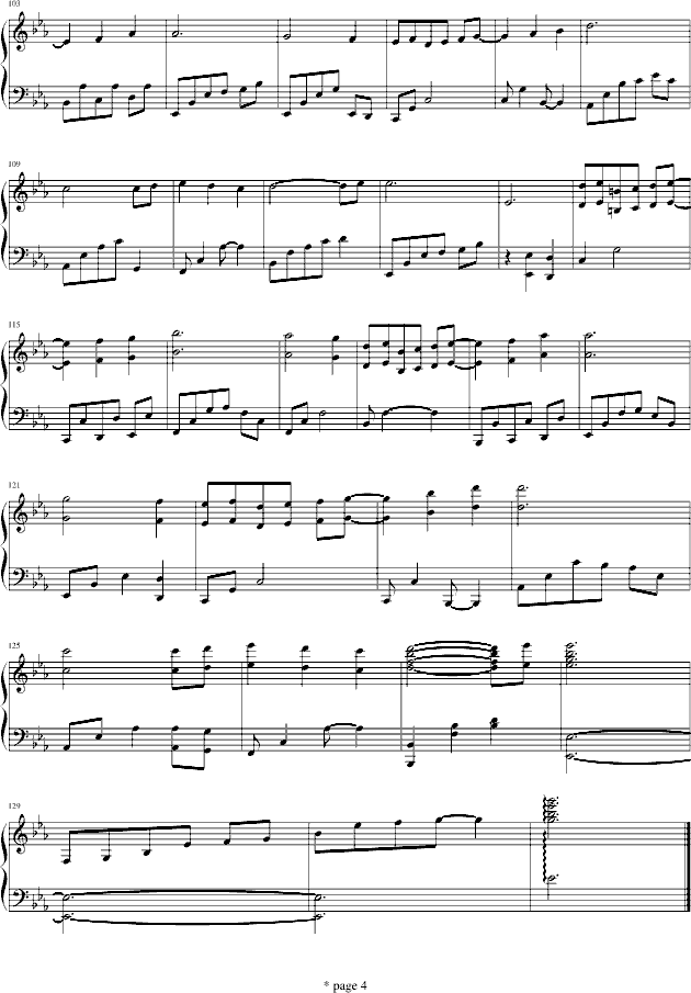 waltz in the evening glow钢琴谱第4页