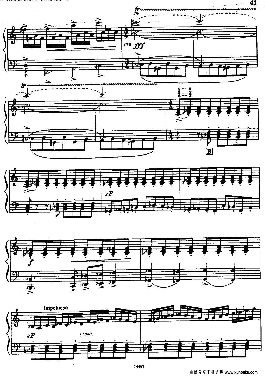 Sonate No.3手风琴谱第11页