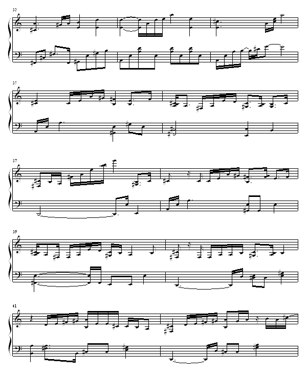 endless story钢琴谱第4页