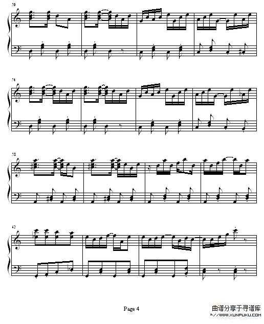 枫叶繁拍曲-斯考特.朱普里林钢琴谱第4页