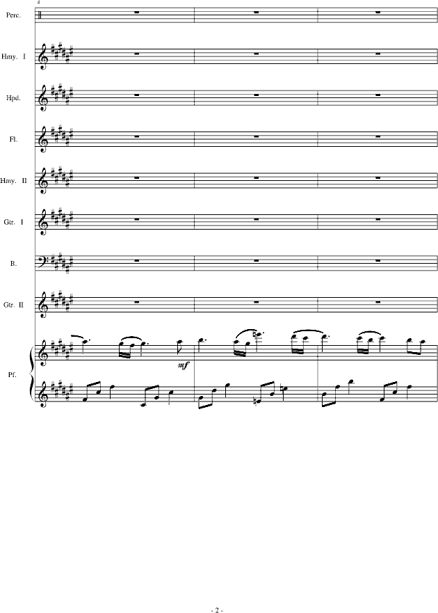 修改版  the dawn 亡灵序曲 总谱钢琴谱第12页