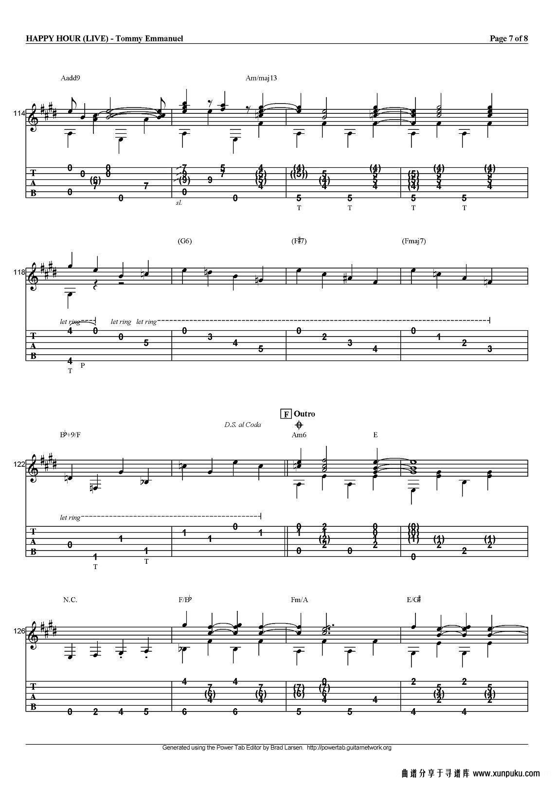 tommy emmanuel：happy hour live（指弹吉他）吉他谱第7页