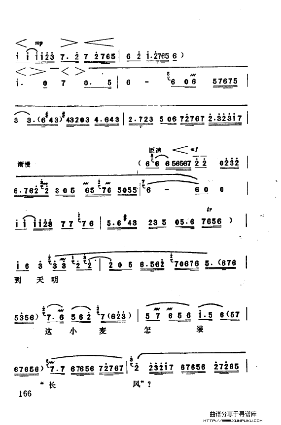 现代京剧著名唱段精萃（151-200）简谱第20页