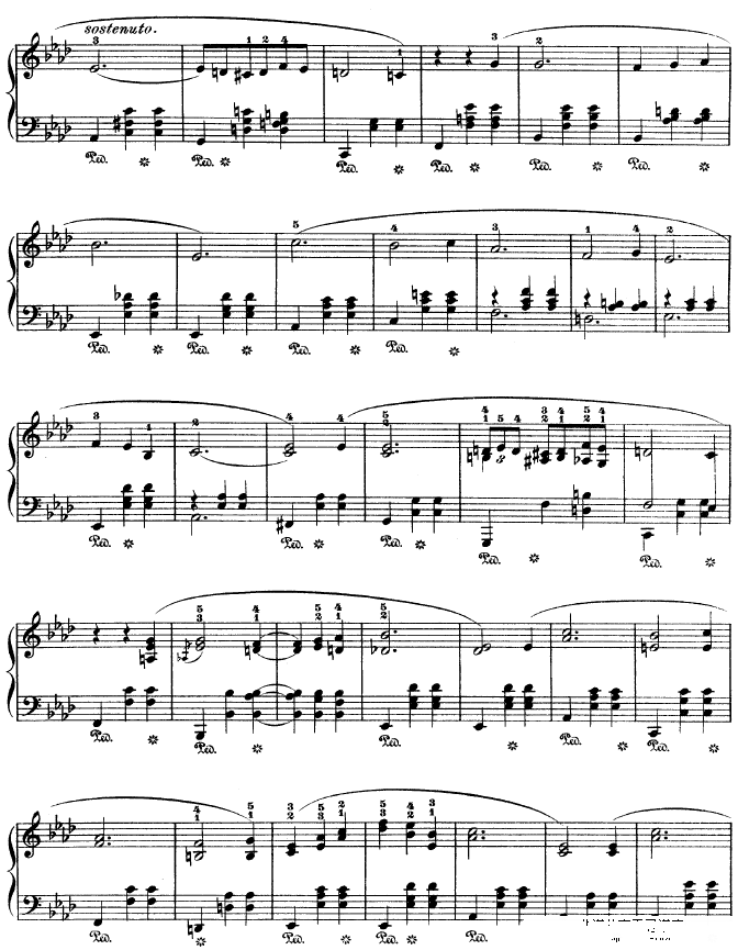 降a大调圆舞曲作品42钢琴谱(钢琴曲)钢琴谱第6页