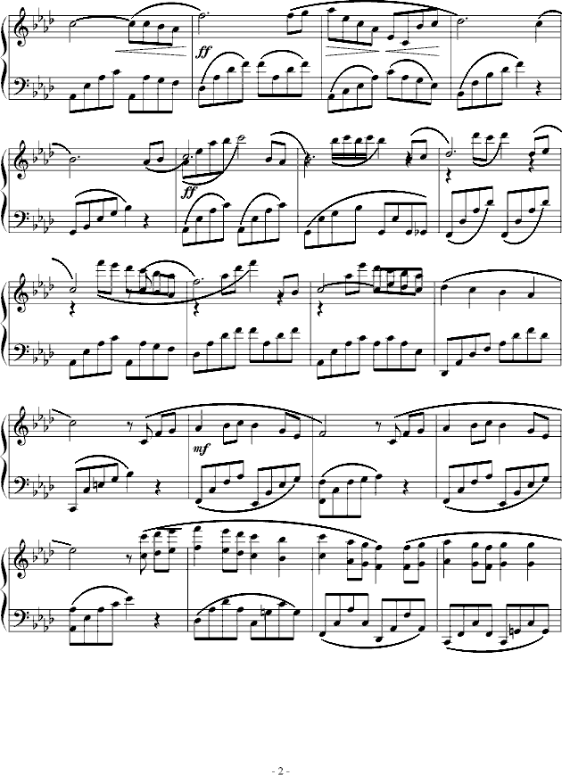 childhood memory钢琴谱(钢琴曲)钢琴谱第2页