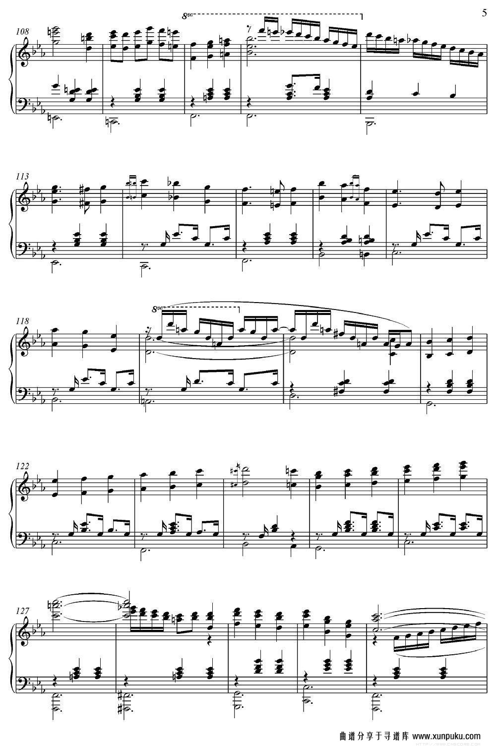 legend of 1900（电影《海上钢琴师》选曲）钢琴谱第5页