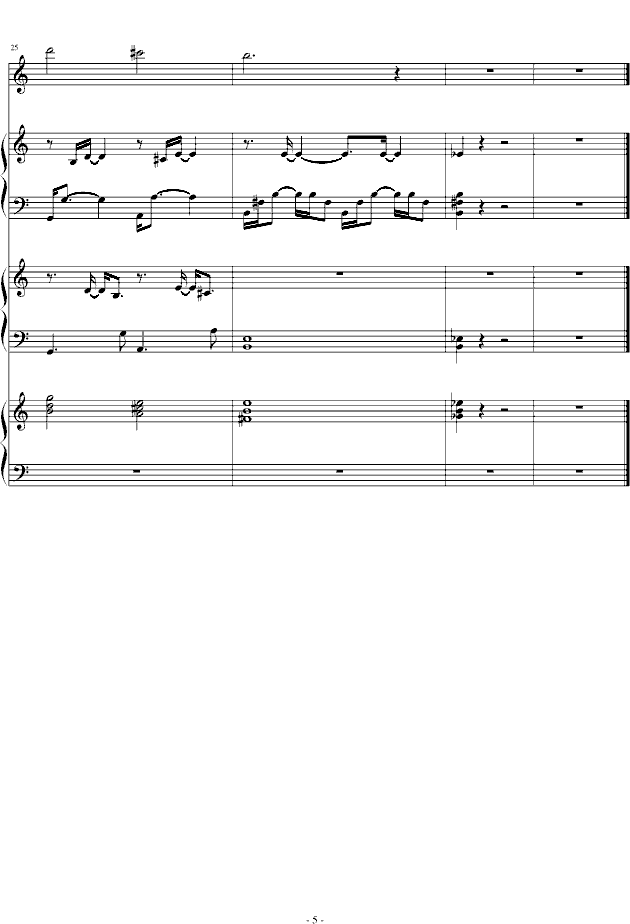 time after timepiano.ver钢琴谱第5页