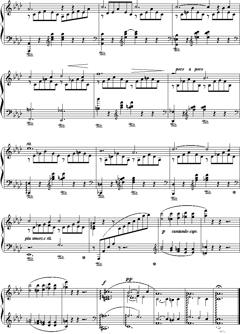 爱之梦钢琴谱第6页