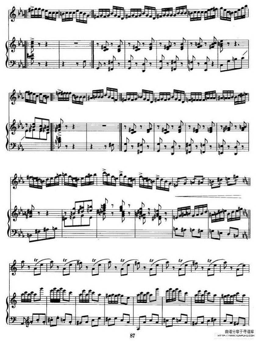 第二二胡狂想曲钢琴谱第8页